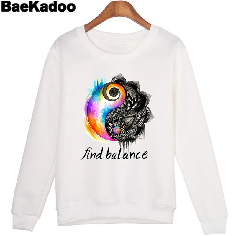 BAEKADOO Harajuku белая женская одежда осенняя Толстовка с принтом Солнца и Луны|printed
