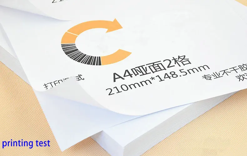 200 полулист 210 мм X 148 5 A5 наклейка этикетка для лазерных и струйных принтеров Ebay
