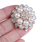 1 шт. металлический Стразы Материал с искусственным жемчугом Свадебные Обувь для выпускного Скоба для крепления с украшением в виде кристаллов Стразы s подвеска 