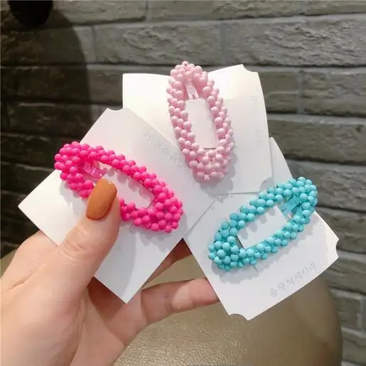 1 шт. заколки для волос в Корейском стиле из смолы цветные геометрические