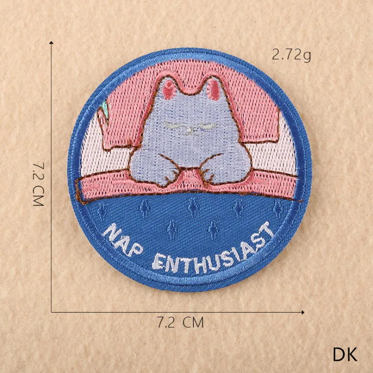 

New arrival 10 pcs Round Embroidered patches iron on sew on Jeans coat tshirt bag shoe hat decor repair Motif accessory diy