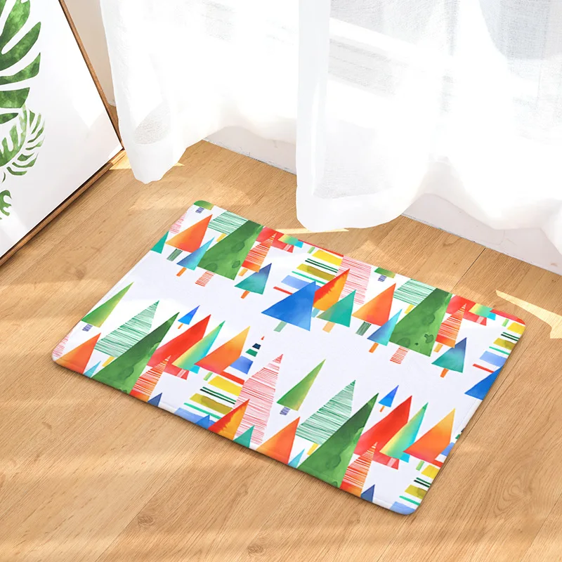 Праздничный домашний декор напольные коврики дизайн рождественской елки