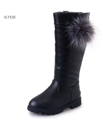 

2020 Winter Kids Boots Girls Boots Children High Bow Tie Shoes Girls Pincess Dress Boots Big Kids Shoes