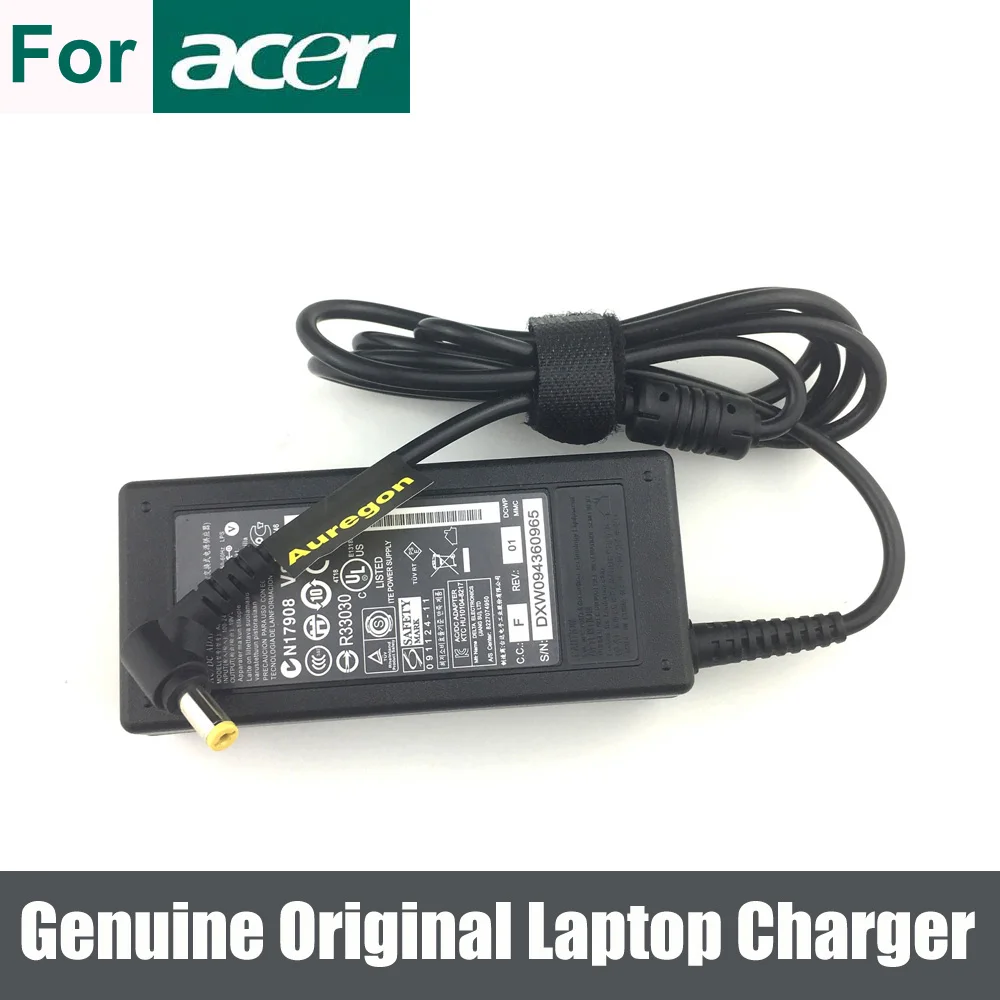 

Оригинальное зарядное устройство 65 Вт с адаптером переменного тока, источник питания для Acer Aspire 1410 1640 1640Z 1650 1650Z 1680 1690