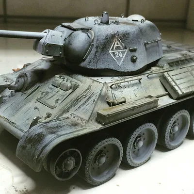 Набор для сборки пластиковых танков 1:35 русский USSIAN T34/76 1943 набор танка сделай сам