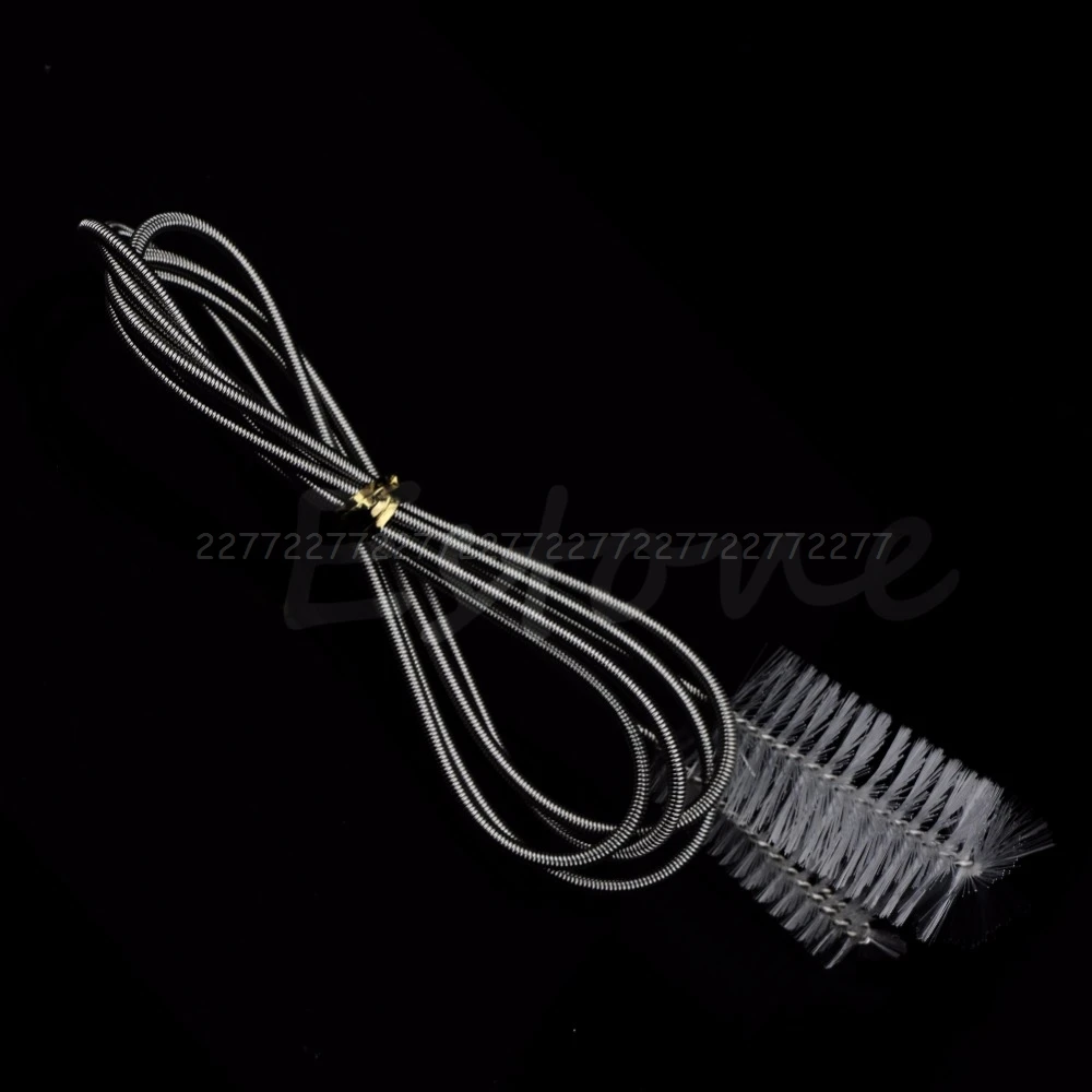 Новая гибкая трубка для очистки двойная щетка фильтра аквариумная шланг JUL24