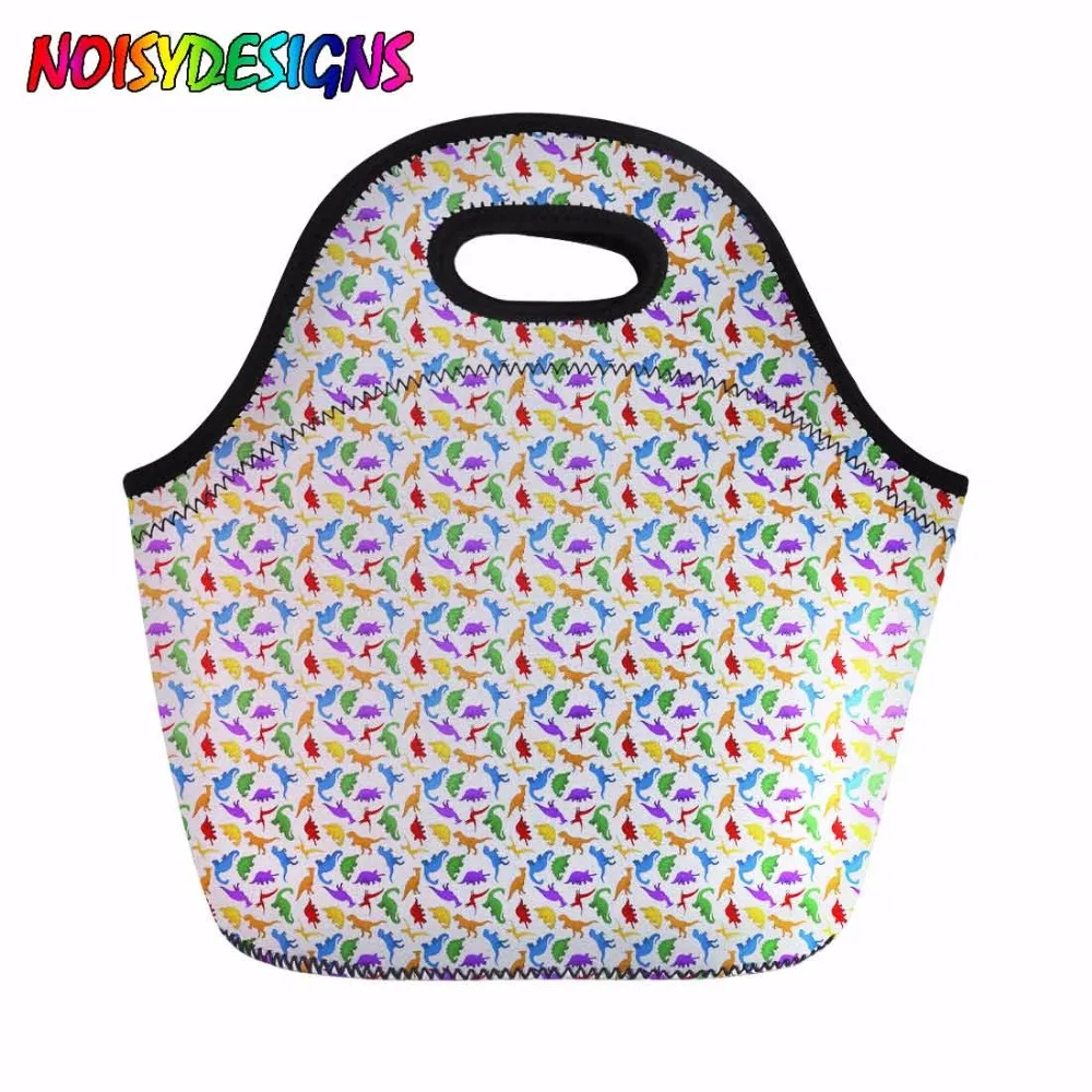 Для женщин Термальность сумка-холодильник Животные динозавры шаблон ручная