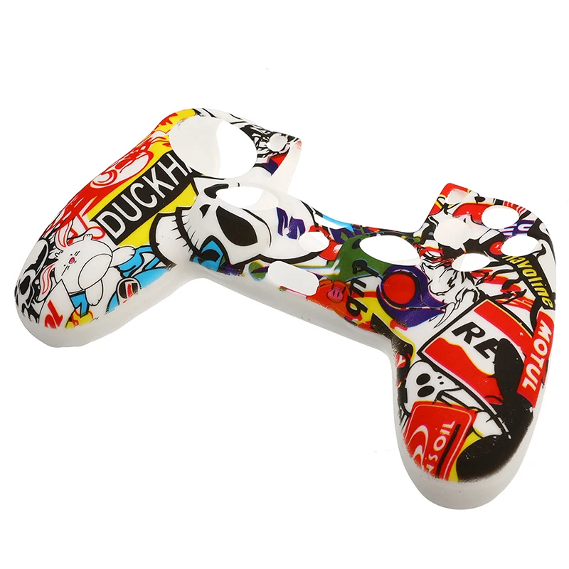 Силиконовый защитный чехол для контроллера Dualshock 4 PS4 с колпачками джойстика |