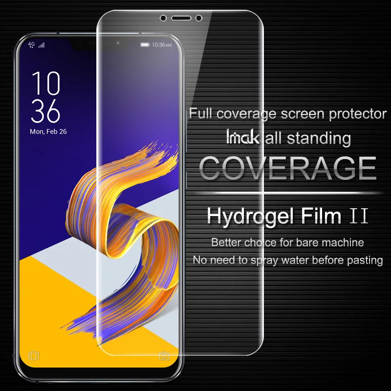 Полная защита экрана и задняя крышка для ASUS Zenfone 5 5Z ZE620KL ZS620KL Гидрогелевая пленка