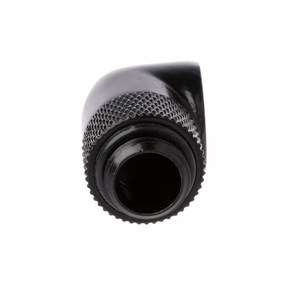

1Pc Black/Silver G1/4" Thread Male to Female 90 Degree Angle Rotary Fitting Extender Adapter for PC Water Cooling C26