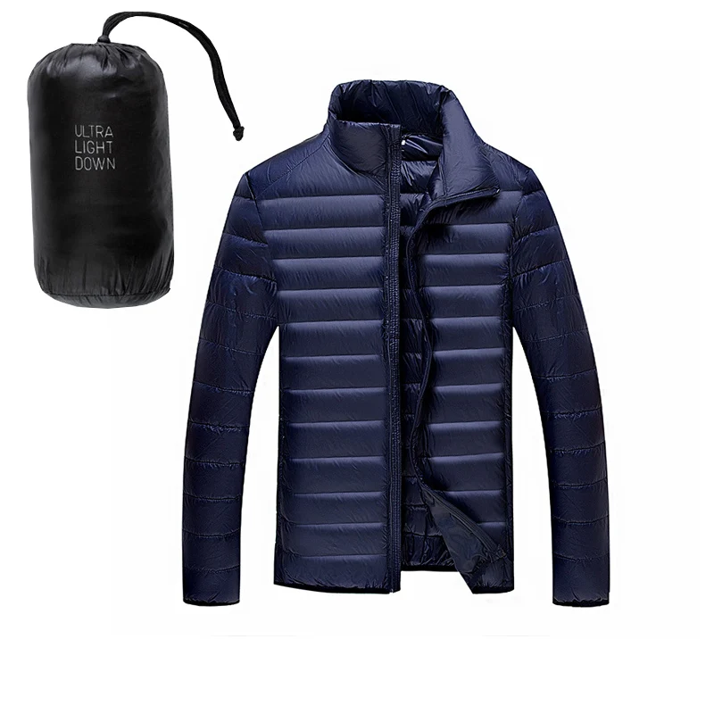 Пуховик мужской ультралегкий на белом утином пуху 5XL 6XL 90%|coat down|coat mencoats coats |