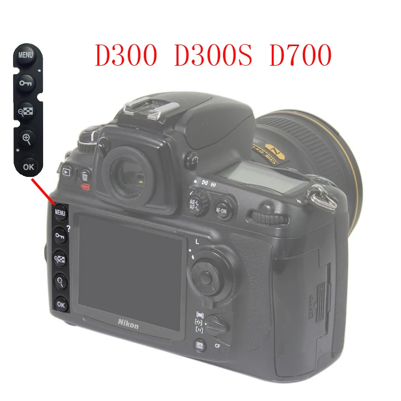 D300 D300S D700 Для Nikon D90 D300 D300S D700 D600 D610 D7000 функциональный ключ DSLR камера запасной блок Ремонт Часть - Цвет: D300 D300S D700