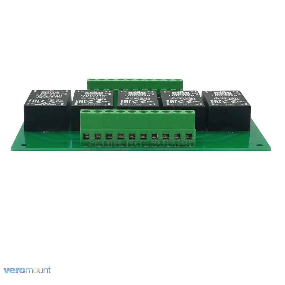 Светодиодный понижающий драйвер постоянного тока Meanwell LDD 5UP 700H DC + Печатная плата