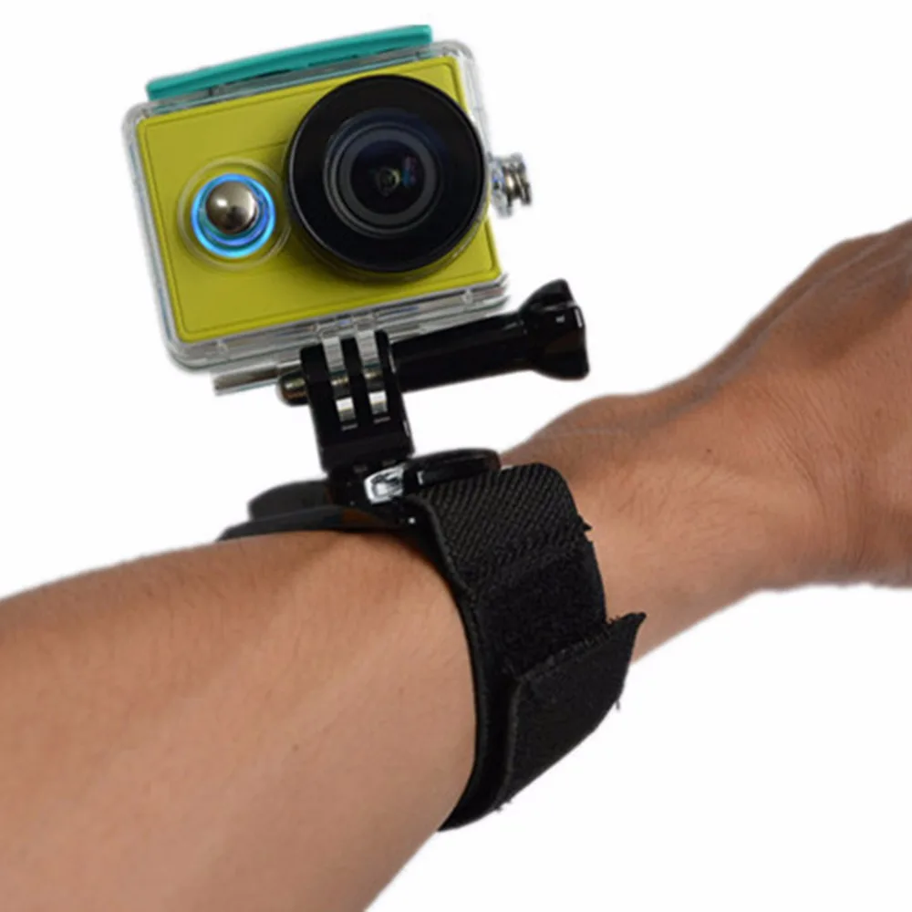 Аксессуары для камеры Go pro 360 градусов вращающийся ремень на запястье с функцией