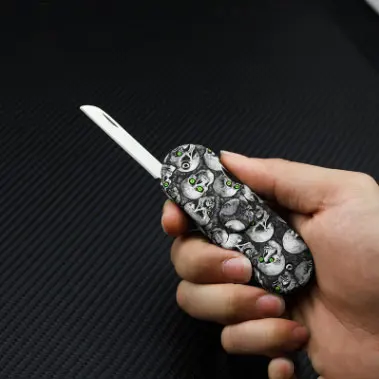 Серый Скелет Многофункциональный Спиннер для выживания на природе Складной нож