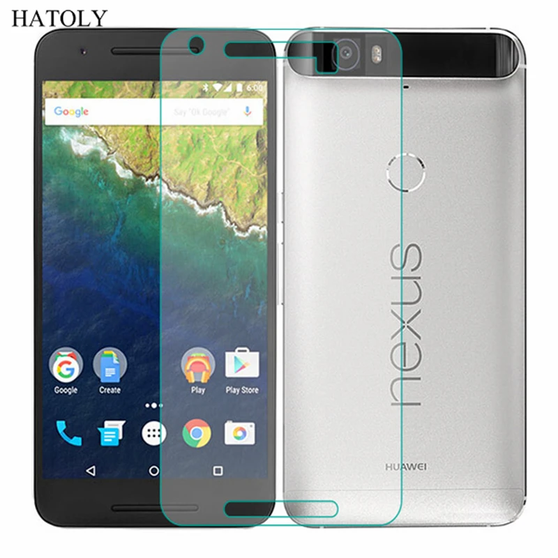 2 шт., закаленное стекло для huawei Nexus 6 P, ультратонкая Защитная пленка для экрана huawei Nexus 6P HD, защитная пленка HATOLY