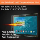 Защитное стекло, закаленное стекло для Samsung Galaxy Tab S 8,4, 10,5 дюймов, защитная пленка для планшета, для Samsung Galaxy Tab S 8,4, 10,5 дюймов, с экраном, с диагональю 