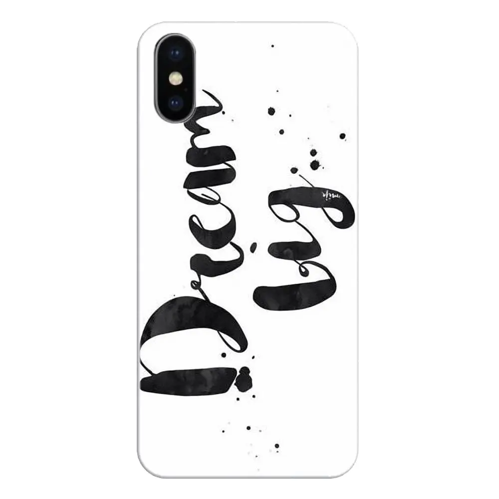 Для Xiaomi Mi A1 A2 5X 6X 8 lite SE Pro Max Mix 2 2S 3 Mi5 Mi5S Never Stop Dreaming Life quotes мягкие прозрачные чехлы |