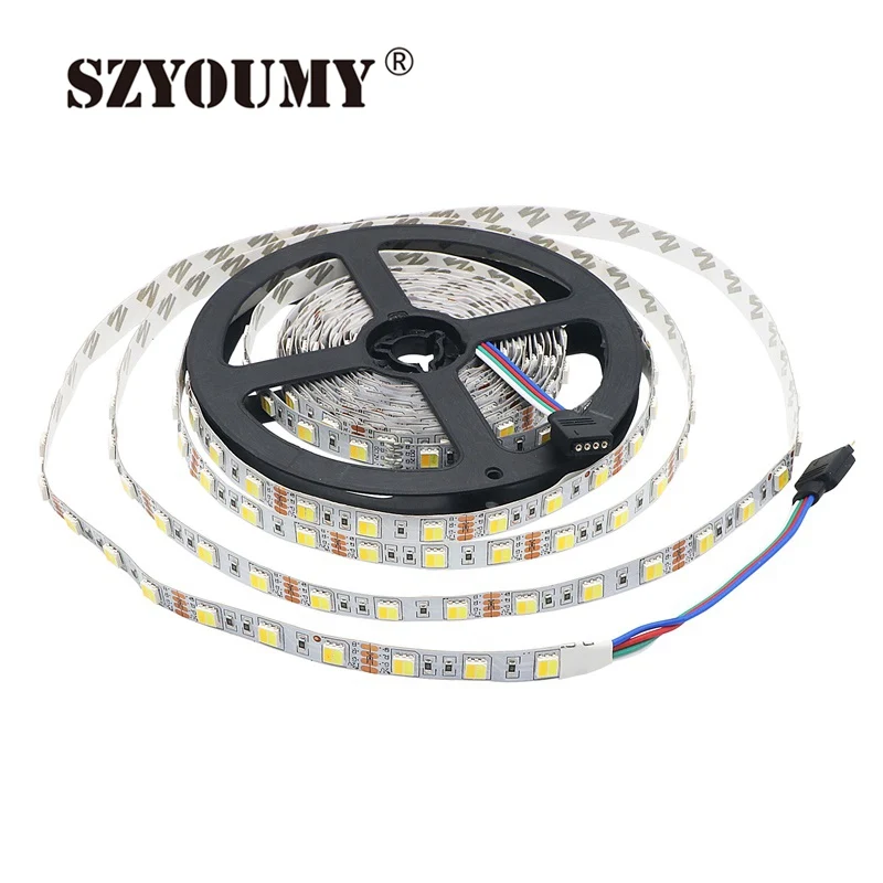 Светодиодная лента от szyoumy 5 м Катушка 12 В 5050 300 Led CCT цветовая температура