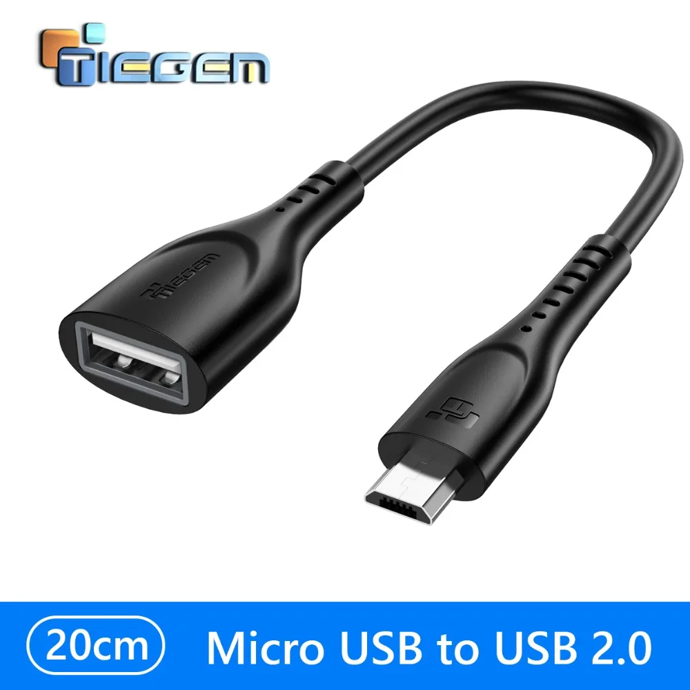 Кабель адаптер Tiegem Micro USB OTG для Xiaomi Redmi Note 5 микро коннектор Samsung S6 планшета Android 2 0