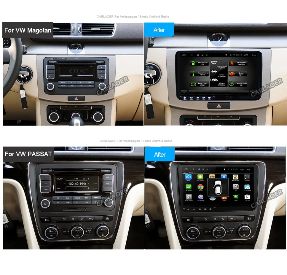 " Android 8,1 автомобильный радиоприемник gps навигатор для Volkswagen Skoda Octavia golf 5 6 touran passat B6 polo tiguan yeti rapid multimedia