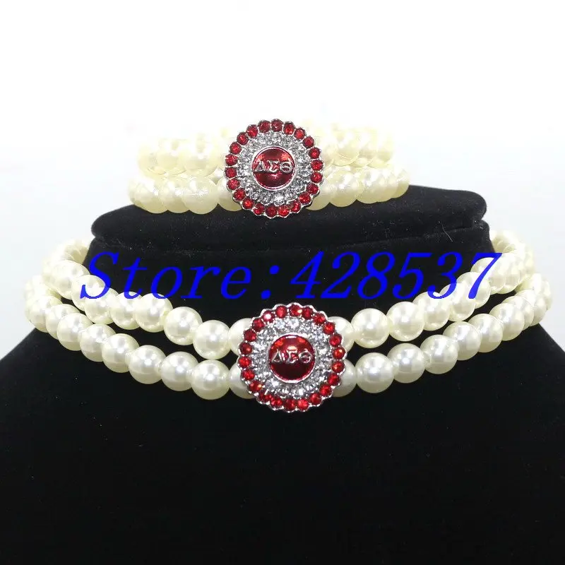 Бесплатная доставка DST греческое братьев Delta Sigma Theta Красный Белый Розовый