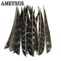 50pcs archery arrow feathers fletches 5 natural turkey fletching vanes right wing arrow diy tools hunting shooting accessories