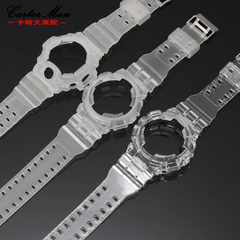 Резиновый прозрачный корпус для часов GSHOCK GA110/DW5600/GMW5610/GW9400 силиконовый браслет