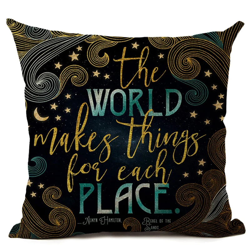 High Quality Cushion Cover Nordic Gold Letter Cushions Custom Linen Throw Pillows Pillowcase Decorative Pillow | Дом и сад