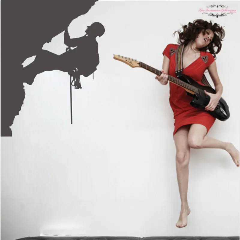 Новая наклейка на стену для скалолазания спорта крутой креативный силуэт