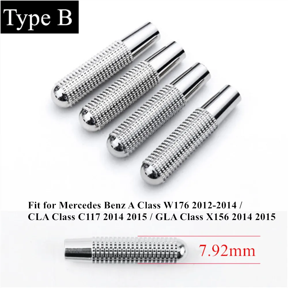 Type B Silver Для Mercedes Benz A CLA GLA C E GLC GLE GLK класс W176 W205 W213 X253 W166 W212 W204 дверной болт дверной замок штифт ручка кнопка Крышка - Название цвета: Type B Silver