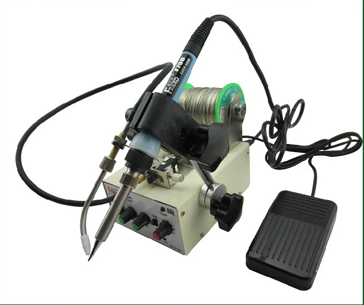 Automatic Soldering Iron Machine Tin Feeding Constant Temperature Pedal Fixed Type | Инструменты