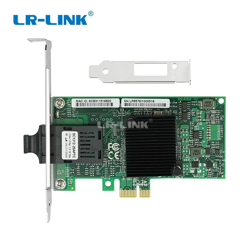 Адаптер оптоволоконной сетевой карты LR-LINK 9260PF-LX gigabit ethernet PCI-Express для ПК intel 82576