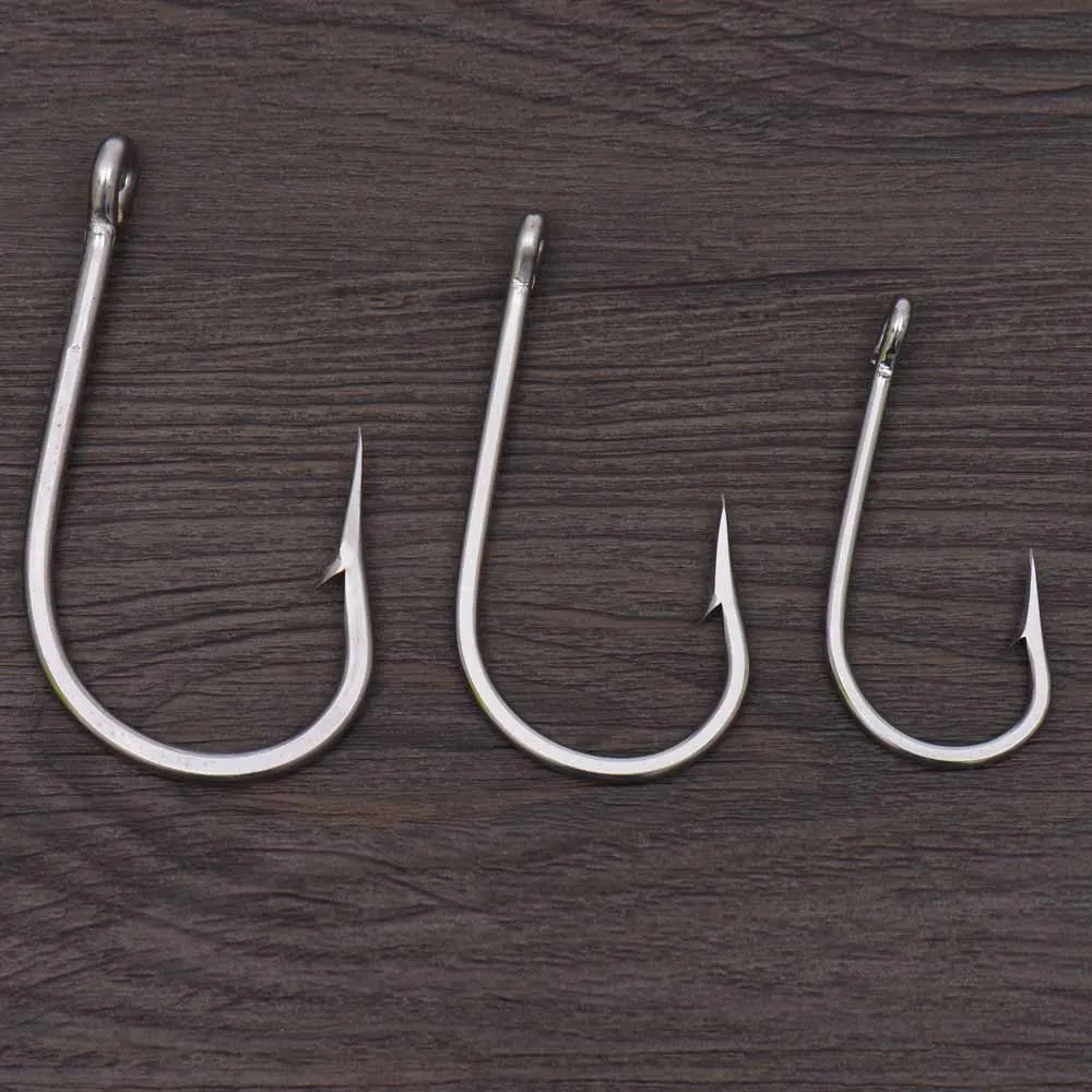 2 шт. рыболовные крючки из нержавеющей стали для акулы 8/0 #10/0 #12/0 #|Рыболовные