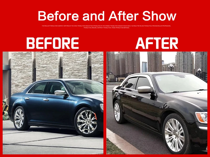 Использование для Chrysler 300c оконный козырек 2011- год гальванический боковой солнцезащитный Дождь Защита высокий блеск хромирование аксессуары
