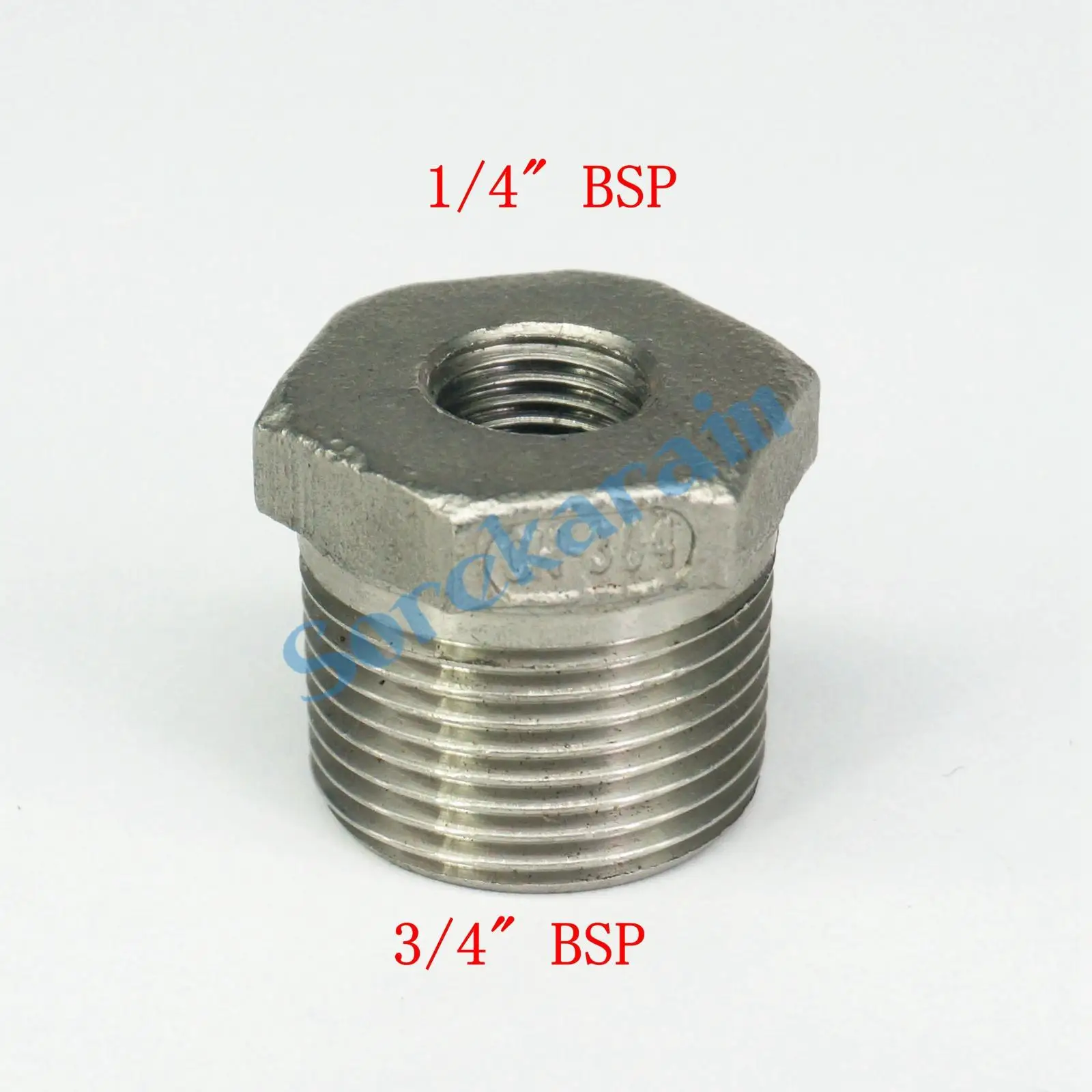 Переходник из нержавеющей стали 3/4 &quotBSP Male к 1/4&quot BSP Female 304 | Обустройство дома