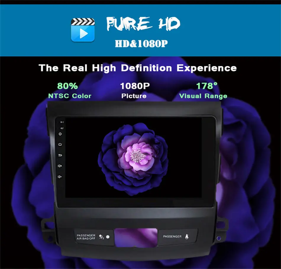 IPS RAM 4G Восьмиядерный Android 10 0 Автомобильный DVD плеер для Mitsubishi Outlander 06-2013 головное