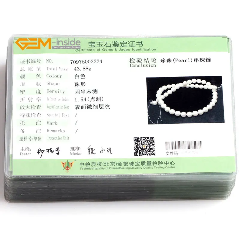 

Gem-inside 7x17mm AA Natural White Stick Point Biwa Freshwater Cultured Pearls Beads for Jewelry Making 15incheds DIY Jewellery