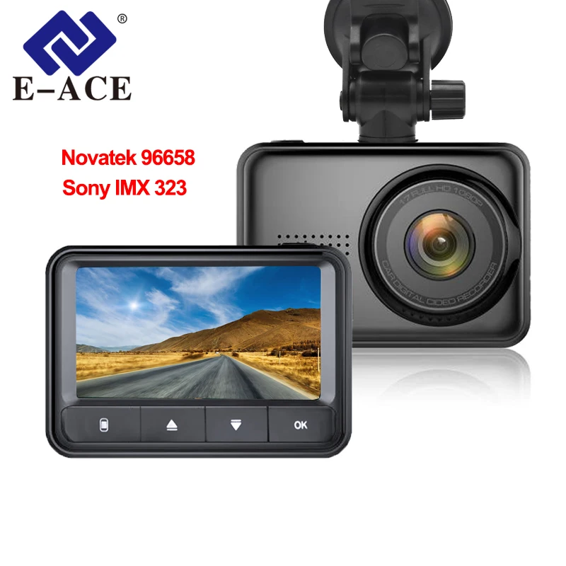 E-ACE Новый мини Автомобильный видеорегистратор камера Full HD 1080P Novatek 96658 IMX 323 ночного