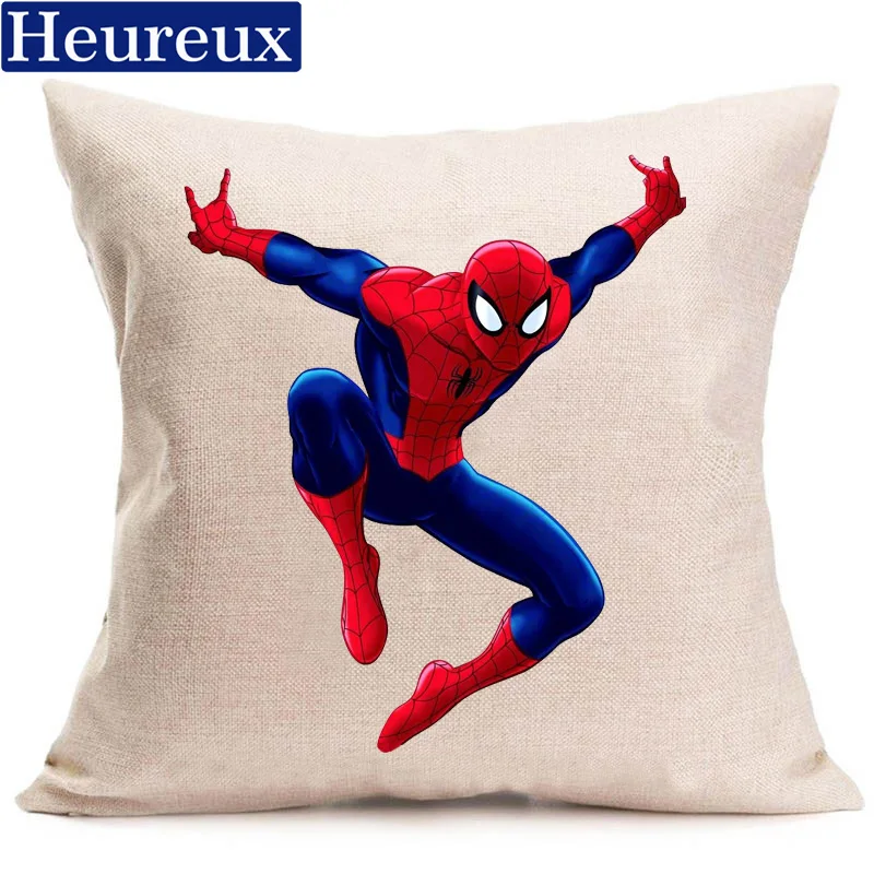 Наволочка в европейском стиле с изображением Человека паука 45*45 толстая