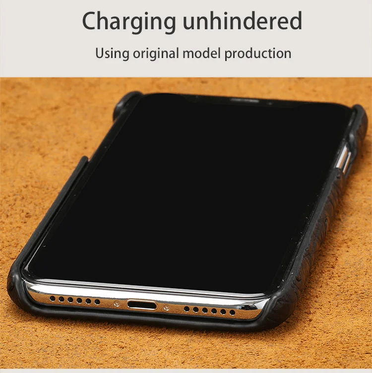 Натуральная кожа страусиный узор Модный чехол для телефона для iphone x xs 6 7 8 8plus 5S SE Нескользящая задняя крышка для телефона Тонкий чехол для телефона