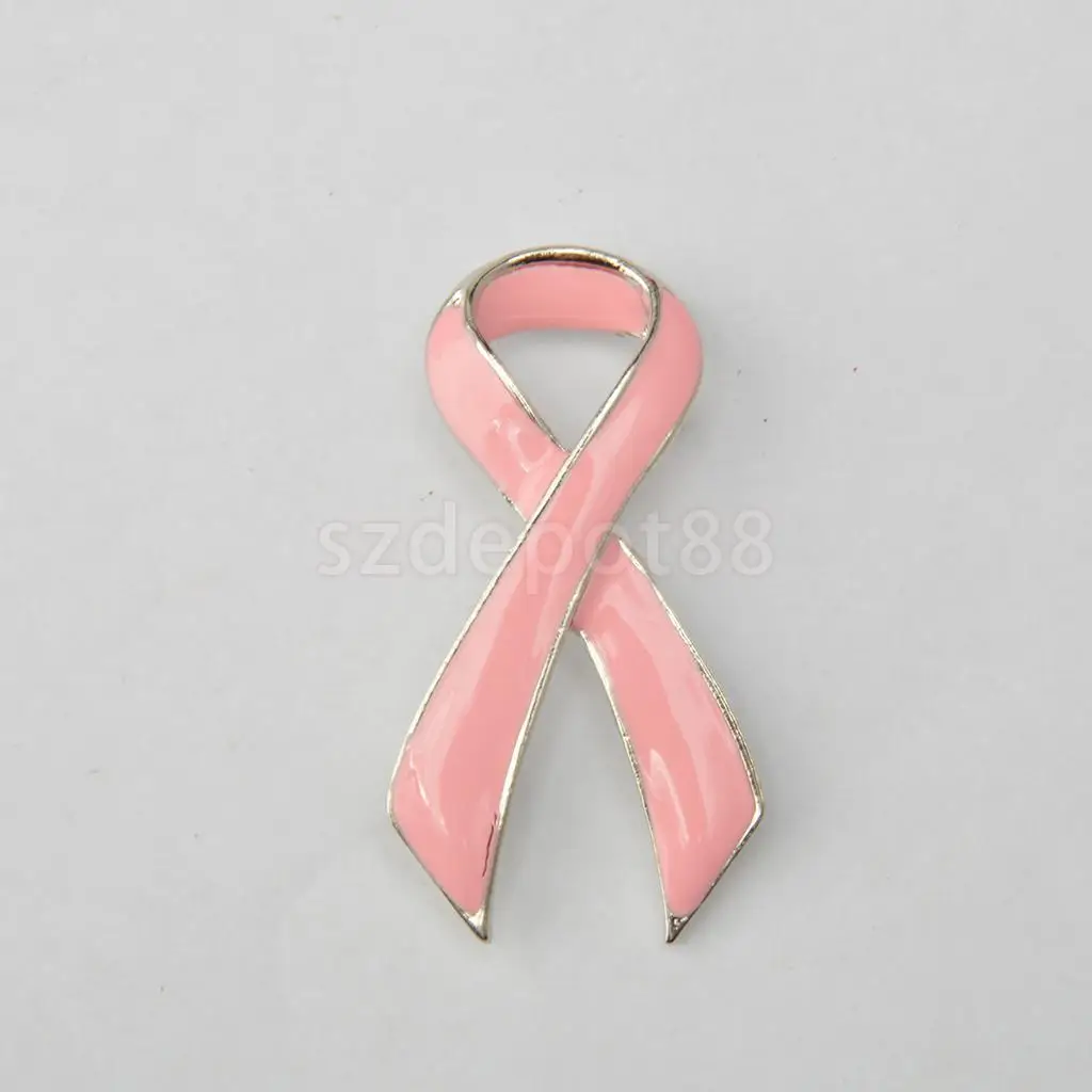Розовая эмалированная молочная Брошь булавка с серебряным цветным краем|brooch