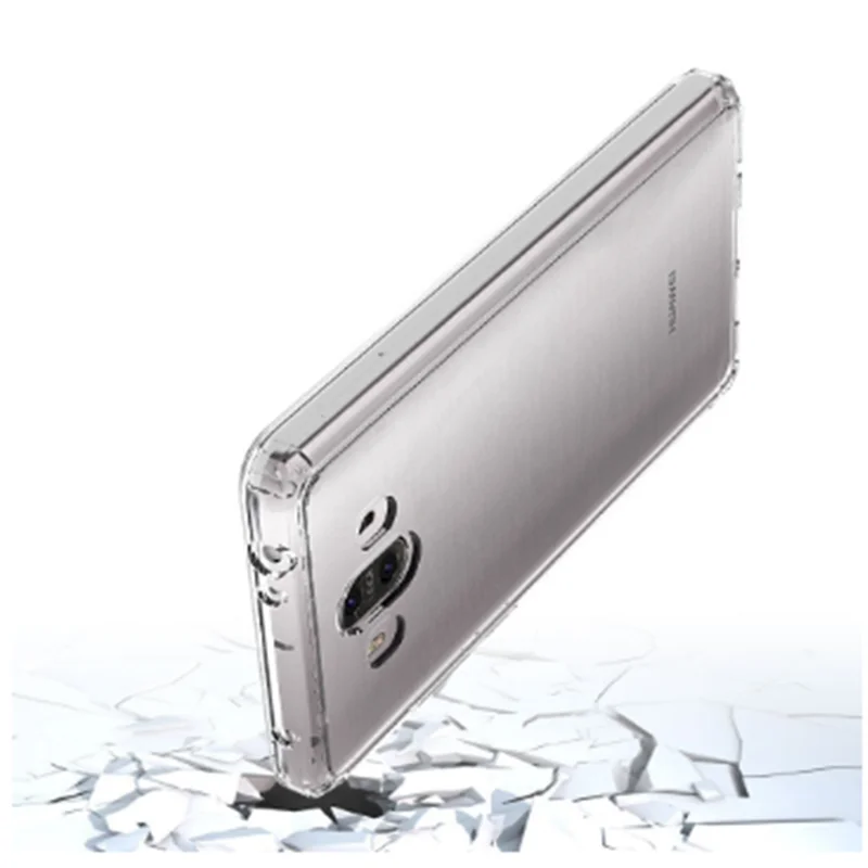 kainuen luxury transparent back coque cover case for huawei mate 10 pro silicon silicone phone Protective High Quality |