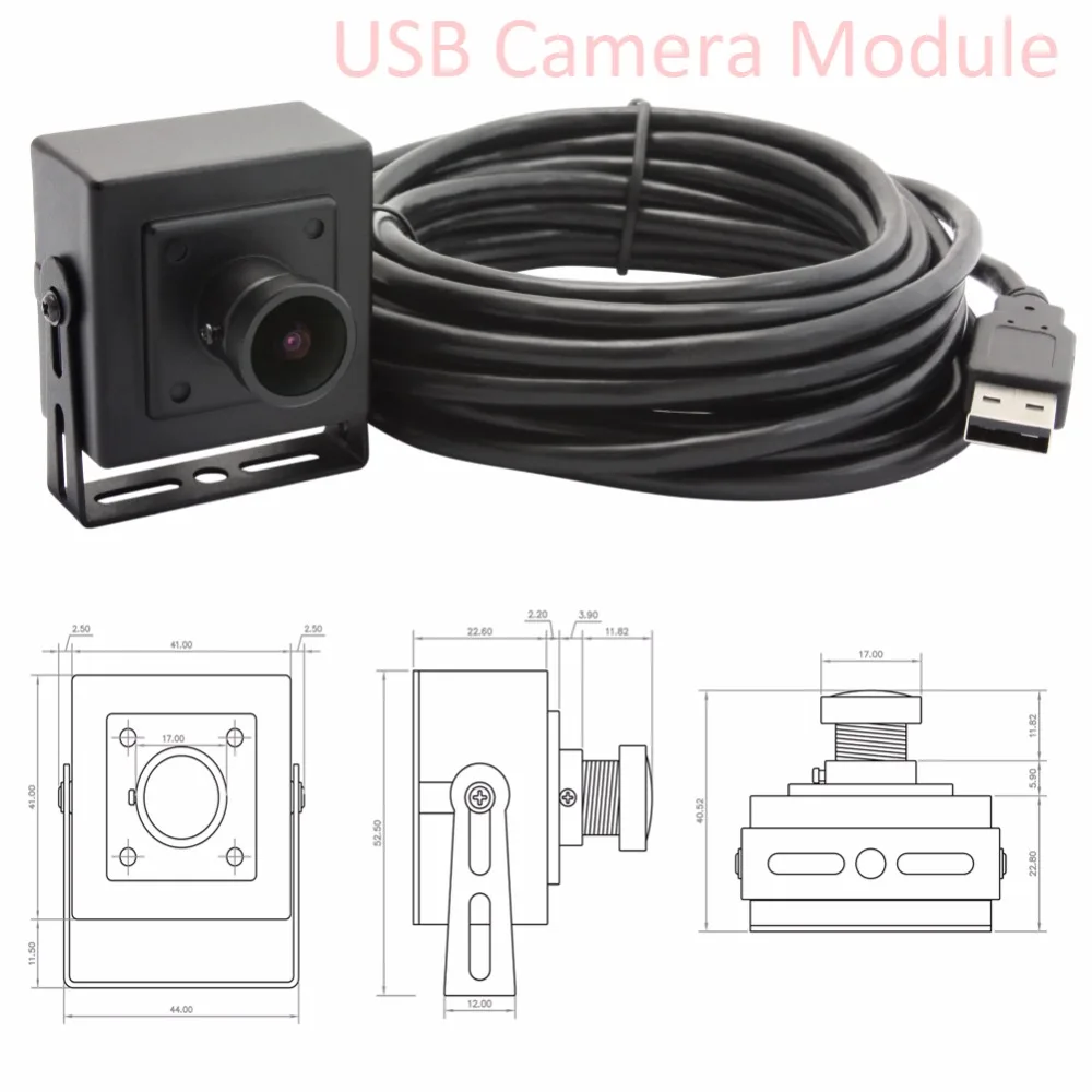 Широкоугольный объектив рыбий глаз ELP 170 градусов с низким освещением H.264 1080P @ 30fps