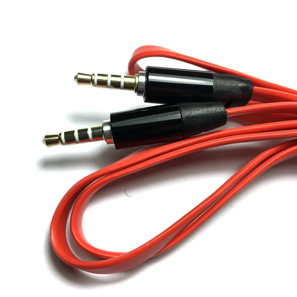 Новый TRRS CTIA 1 м 4 полюсный 3 5 мм Мужской до плоский наушники гарнитура bluetooth динамик