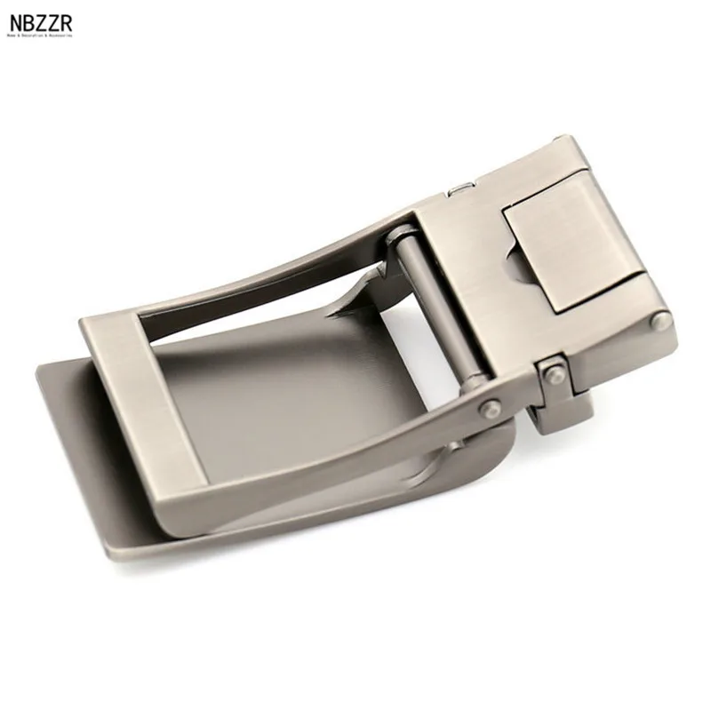 Простой 2 цвета брендовый металлический плоский ремень с пряжкой мужской деловой