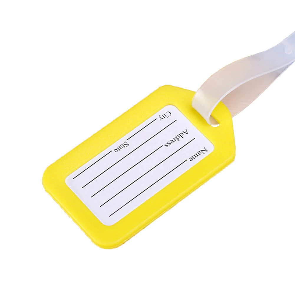 ПВХ ярлык для багажной сумки адрес ID этикетка чемодан багаж бирки|Принадлежности