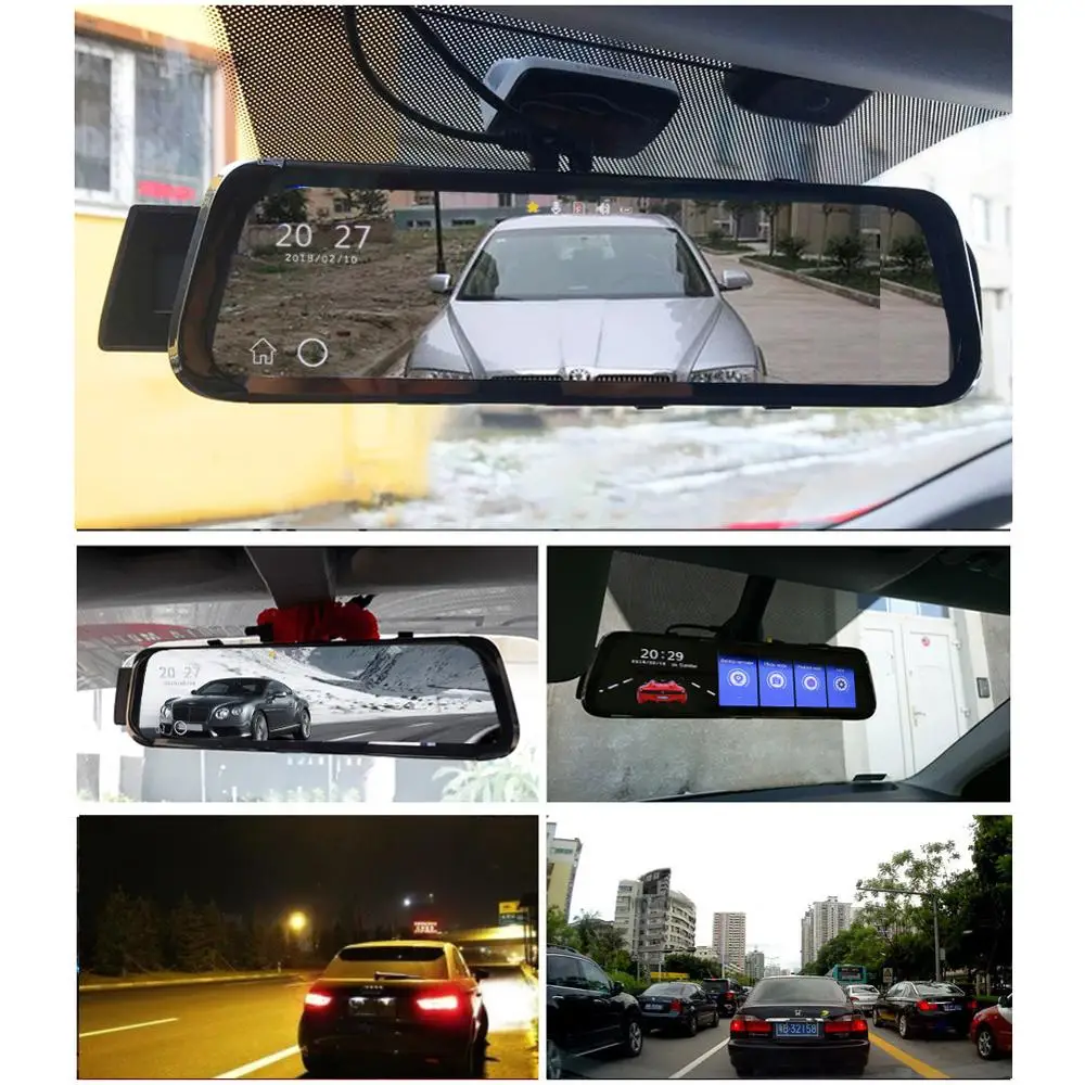 A930 4G ADAS Автомобильный видеорегистратор Камера 10 "Android Stream Media зеркало заднего