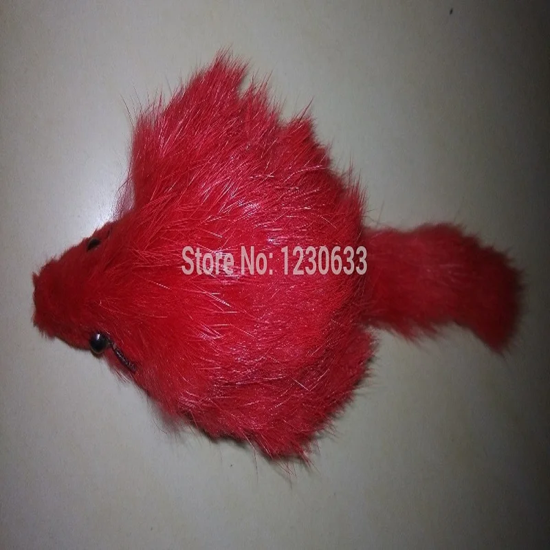 Westrice игрушка для кошек большая мышь из кроличьего меха длинный мех 6 см