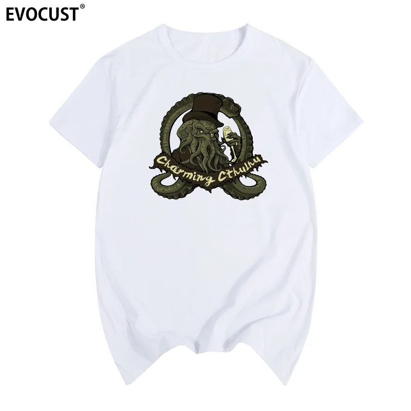 

charming Cthulhu Funny Summer print T-shirt Cotton Men T shirt New women TEE fashion